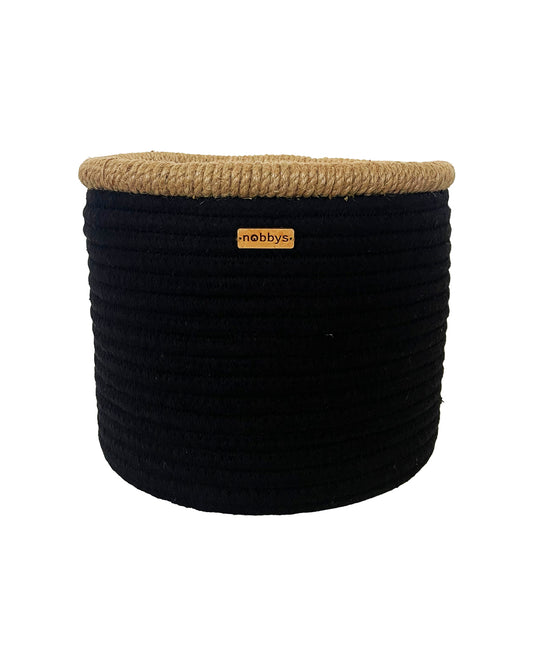 Black Cotton Basket